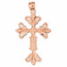 Cross Charm Pendant 14k Gold (7.9 Grams) Rose Gold 14k
