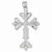 Cross Charm Pendant 14k Gold (7.9 Grams) White Gold 14k