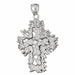 Cross Charm Pendant 14k Gold (8.8 Grams) White Gold 14k