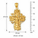 Cross Charm Pendant 14k Gold (8.8 Grams) Yellow Gold 14k
