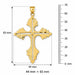 Cross Charm Pendant 14k Gold (9.4 Grams) Yellow Gold 14k