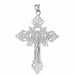 Cross with Jesus Figurine Charm Pendant 14k Gold (11.1 Grams) White Gold 14k