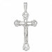Cross with Jesus Figurine Charm Pendant 14k Gold (7.4 Grams) White Gold 14k