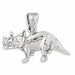 Dinosaur Charm Pendant 14k Gold (1.4 Grams) White Gold 14k