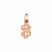 Dollar Sign Charm Pendant 14k Gold (0.4 Grams) Rose Gold 14k