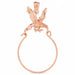 Eagle Charm Holder Charm Pendant 14k Gold Rose Gold 14k
