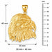 Eagle Head Charm Pendant 14k Gold (8.2 Grams) Yellow Gold 14k