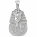 Egyptian Pharaoh Charm Pendant 14k White Gold White Gold 14k