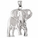 Elephant Charm Pendant 14k Gold (11 Grams) White Gold 14k