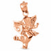 Elephant Charm Pendant 14k Gold (2.1 Grams) Rose Gold 14k
