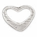 Floating Heart Charm Pendant 14k Gold (0.4 Grams) White Gold 14k