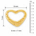Floating Heart Charm Pendant 14k Gold (0.4 Grams) Yellow Gold 14k