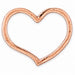 Floating Heart Charm Pendant 14k Gold (0.6 Grams)