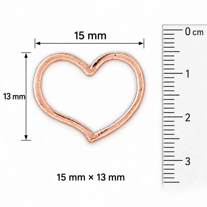 Floating Heart Charm Pendant 14k Gold (0.6 Grams)