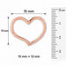 Floating Heart Charm Pendant 14k Gold (0.6 Grams)