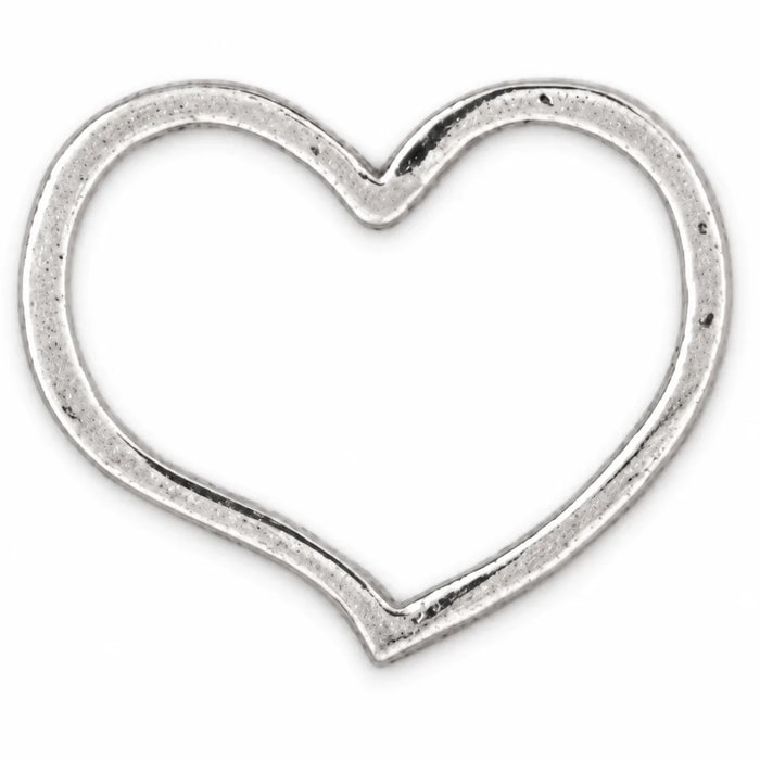 Floating Heart Charm Pendant 14k Gold (0.6 Grams)