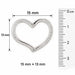 Floating Heart Charm Pendant 14k Gold (0.6 Grams)