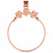 Flower Charm Holder Charm Pendant 14k Gold (1.4 Grams) Rose Gold 14k