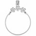 Flower Charm Holder Charm Pendant 14k Gold (1.4 Grams) White Gold 14k
