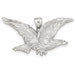 Flying Eagle Charm Pendant 14k Gold (12.2 Grams) White Gold 14k