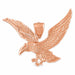 Flying Eagle Charm Pendant 14k Gold (13.1 Grams) Rose Gold 14k