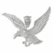 Flying Eagle Charm Pendant 14k Gold (13.1 Grams) White Gold 14k