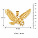 Flying Eagle Charm Pendant 14k Gold (13.2 Grams) Yellow Gold 14k