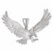 Flying Eagle Charm Pendant 14k Gold (17.2 Grams) White Gold 14k