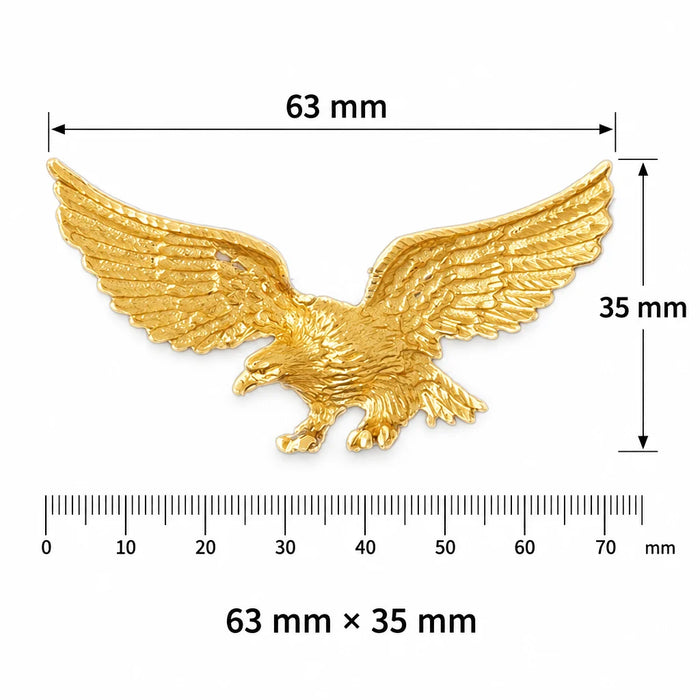 Flying Eagle Charm Pendant 14k Gold (17 Grams) Yellow Gold 14k