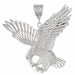 Flying Eagle Charm Pendant 14k Gold (21.6 Grams) White Gold 14k