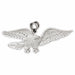 Flying Eagle Charm Pendant 14k Gold (8.8 Grams) White Gold 14k