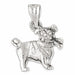 French Bulldog Dog Charm Pendant 14k Gold (3.4 Grams) White Gold 14k