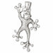 Frog Charm Pendant 14k Gold (11.6 Grams) White Gold 14k