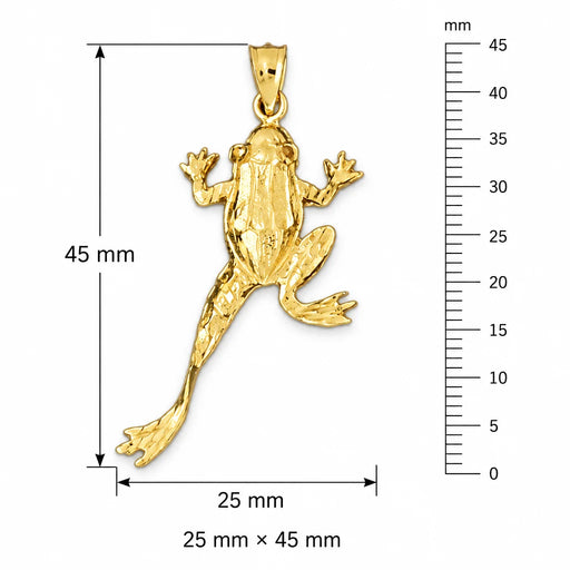 Frog Charm Pendant 14k Gold (4.1 Grams) Yellow Gold 14k