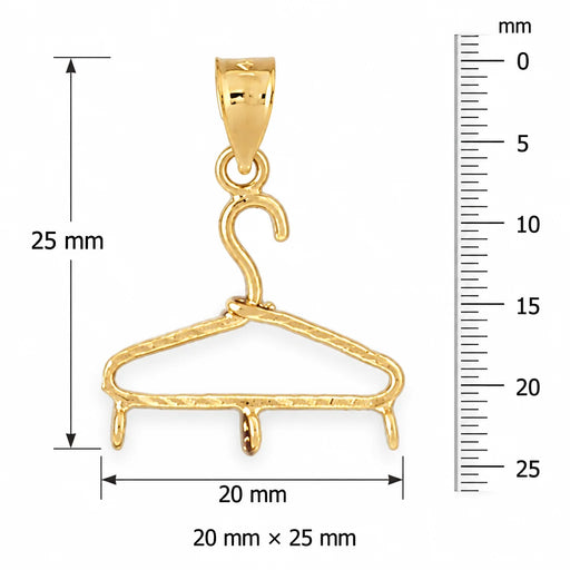 Hanger Charm Holder Charm Pendant 14k Gold (1 Gram) Yellow Gold 14k