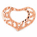 Heart Charm Pendant 14k Gold (0.3 Grams) Rose Gold 14k