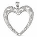 Heart Charm Pendant 14k Gold (10 Grams) White Gold 14k