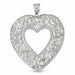 Heart Charm Pendant 14k Gold (9.5 Grams) White Gold 14k