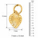 14K Yellow Gold variant – Heart Charm Pendant 14k White Gold – dimensions and size guide