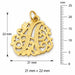 Initial A Charm Pendant 14k Gold (1.7 Grams) Yellow Gold 14k