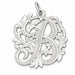 Initial B Charm Pendant 14k Gold (1.7 Grams) White Gold 14k