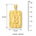 Initial B Charm Pendant 14k Gold (2.8 Grams) Yellow Gold 14k