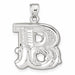 Initial B Charm Pendant 14k Gold (3 Grams) White Gold 14k