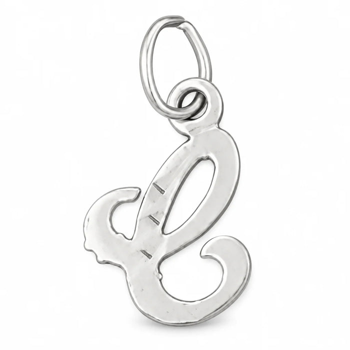 Initial C Charm Pendant 14k Gold (0.8 Grams) White Gold 14k