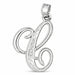 Initial C Charm Pendant 14k Gold White Gold 14k