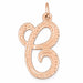 Initial C Classic Charm Pendant 14k Gold Rose Gold 14k