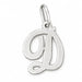 Initial D Charm Pendant 14k Gold (0.7 Grams) White Gold 14k