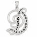 Initial D Charm Pendant 14k Gold (2.7 Grams) White Gold 14k