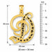 Initial D Charm Pendant 14k Gold (2.7 Grams) Yellow Gold 14k