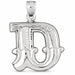 Initial D Charm Pendant 14k Gold (3 Grams) White Gold 14k